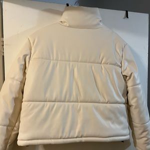 White/Cream Puffer jacket size M